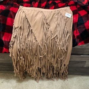 Wrangler fringe skirt